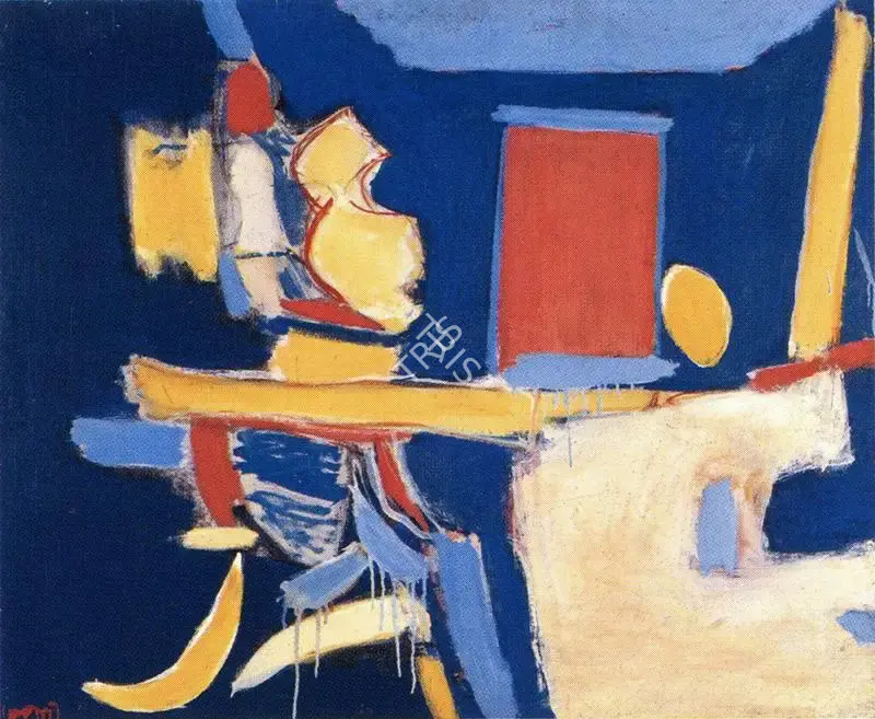 Subramanyan, K.G. (Artist). Woman in Studio. Oil on Canvas, 1964 | K.G. Subramanyan, 2003 | Painting | FineArts | 00566330