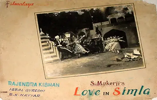 D.K. Dhuri (Cinematographer), Love In Simla, 1960, Photographic Still Mounted on Lobby Card