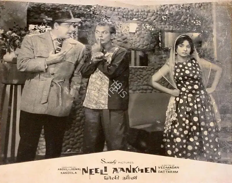 T.R. Joshi (Cinematographer), Neeli Aankhen, 1962, Lobby Card