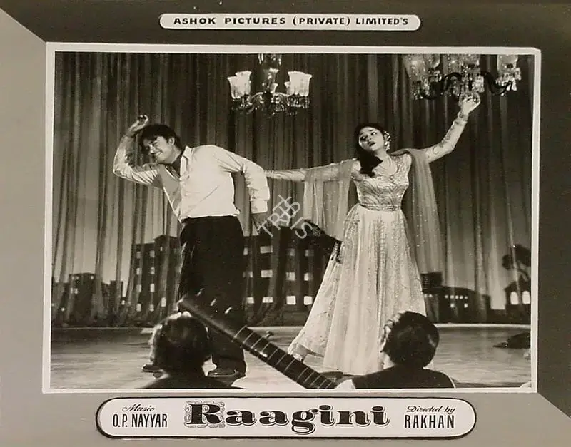 Ashok Kumar (Producer), Raagini, 1958, Lobby Card