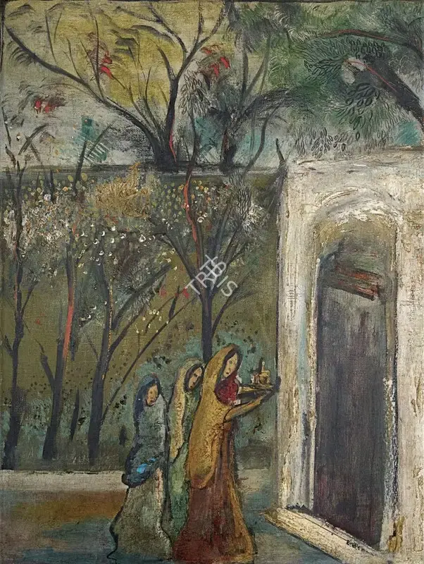 Mookherjea, Sailoz (Artist). Untitled, n.d. | Painting, AG.Mum/26.09.24, 2024 · Asta Guru