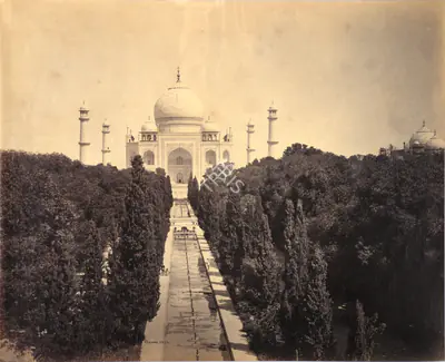 Samuel Bourne (Photographer), The Taj, Agra, 1865, Antiquarian Photograph