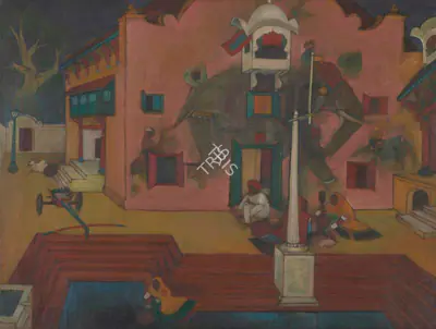 A.A. Raiba (Artist), Untitled, 1998, Painting