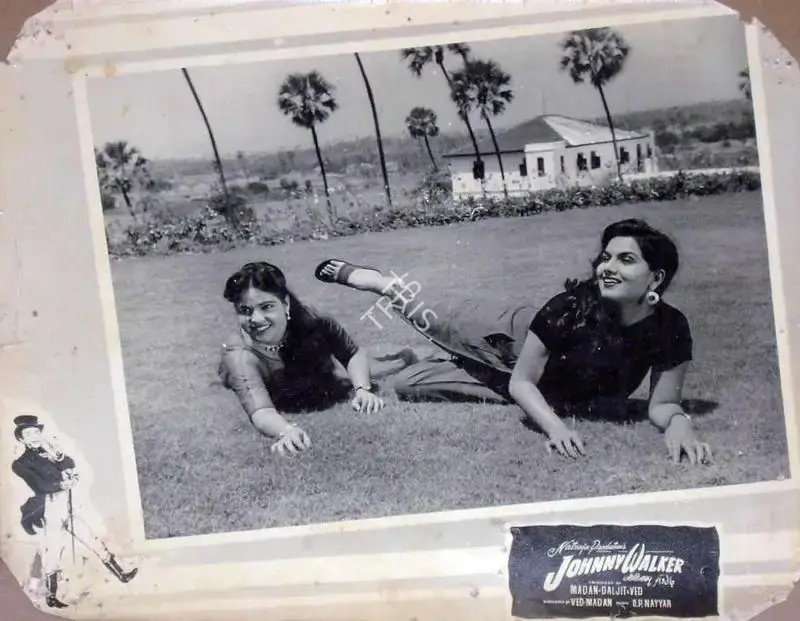 T.R. Joshi (Cinematographer), Johnny Walker, 1957, Lobby Card