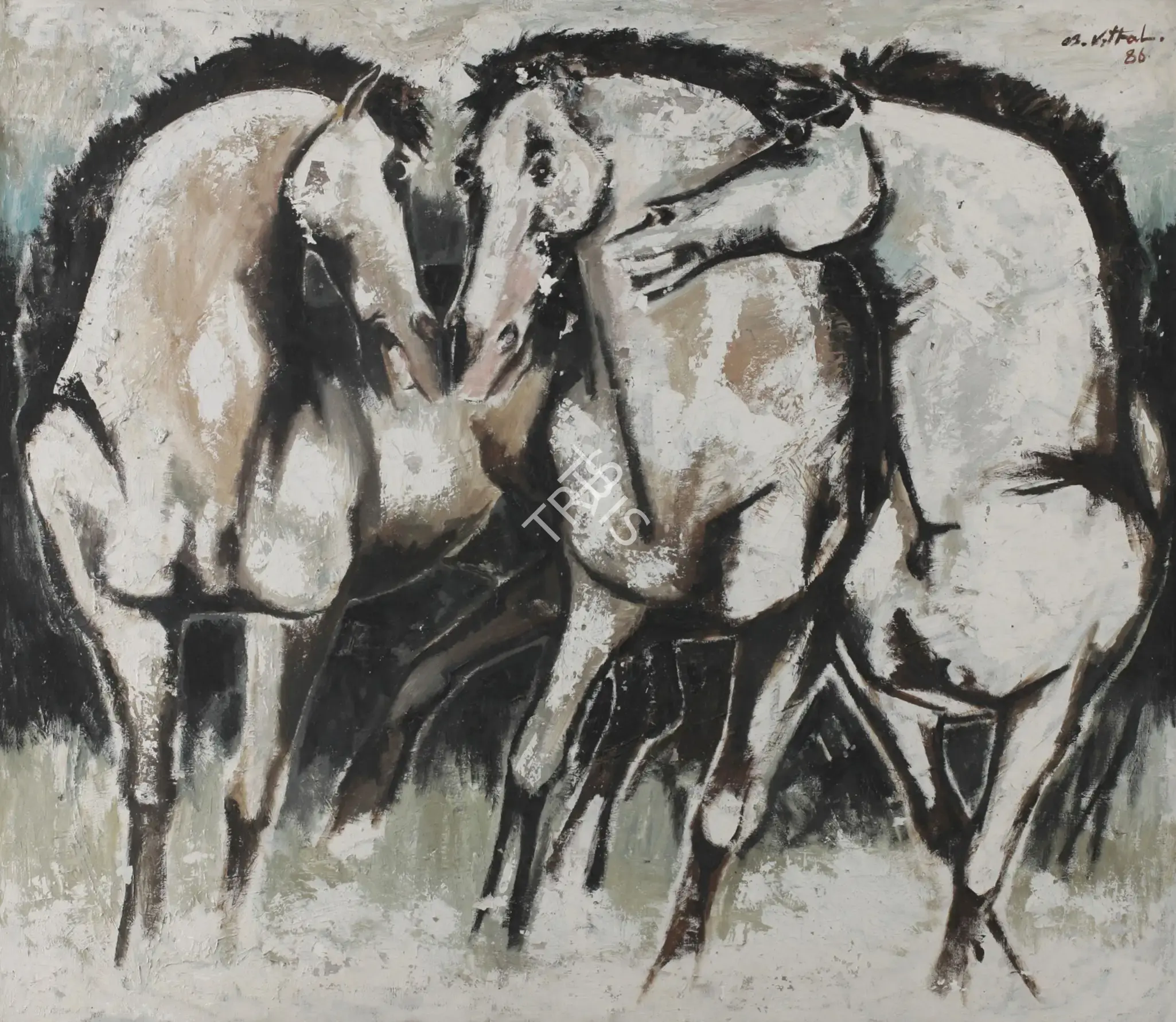 B. Vithal (Artist), Untitled, 1986, Painting
