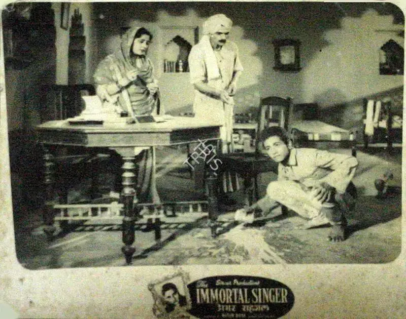 Nitin Bose (Director), Amar Saigal, 1955, Lobby Card
