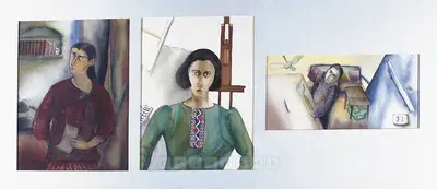 Anju Dodiya (Artist), Self -Portrait, 1997, Painting
