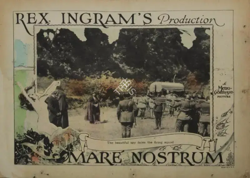 Rex Ingram (Producer), Mare Nostrum, 1926, Lobby card