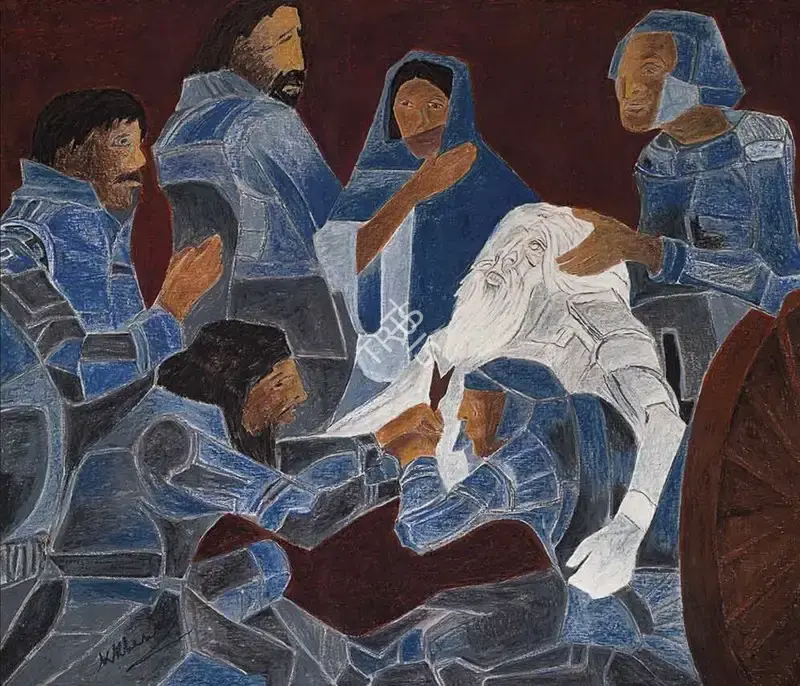 Khanna, Krishen (Artist). Untitled (Benediction), n.d. | Painting, AG.Mum/17.12.25, 2025 · Asta Guru