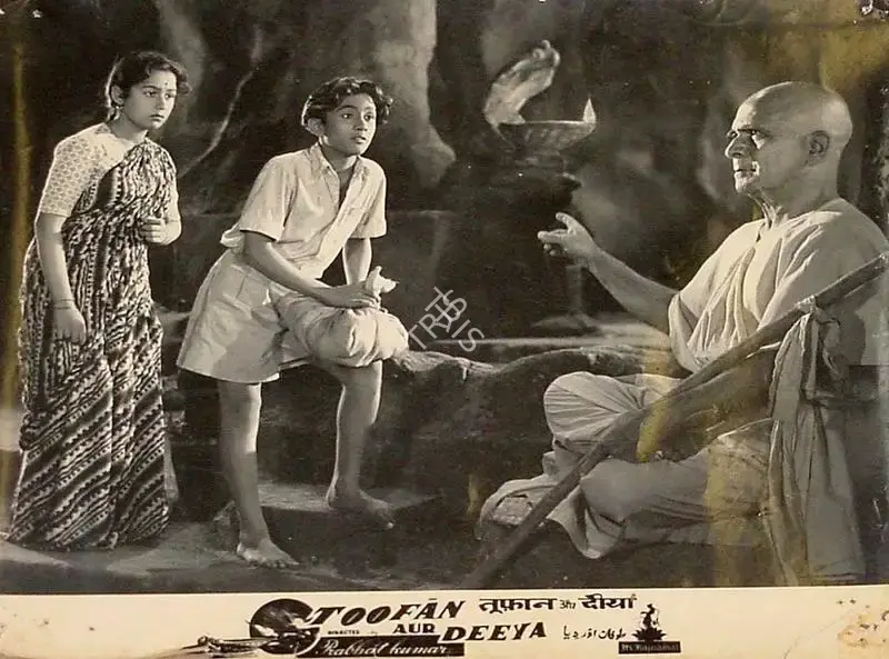 Prabhat Kumar (Director), Toofan Aur Deeya, 1956, Lobby Card