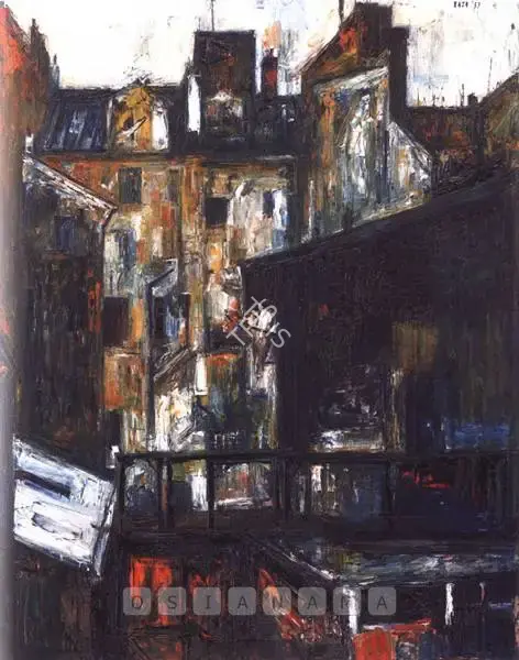 S.H. Raza (Artist), Untitled, 1957, Painting