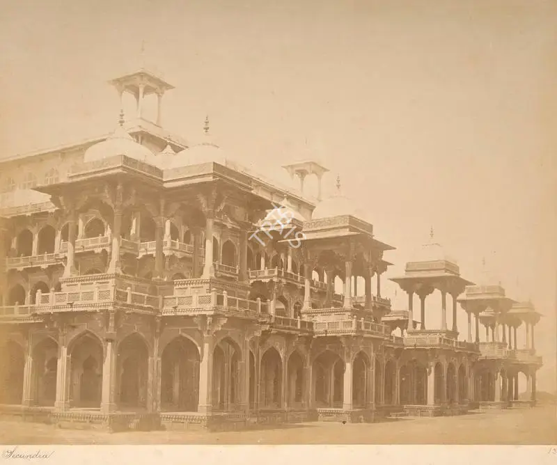 Unknown (Photographer), Akbar's Tomb, Secundra, 1880, Antiquarian Photograph