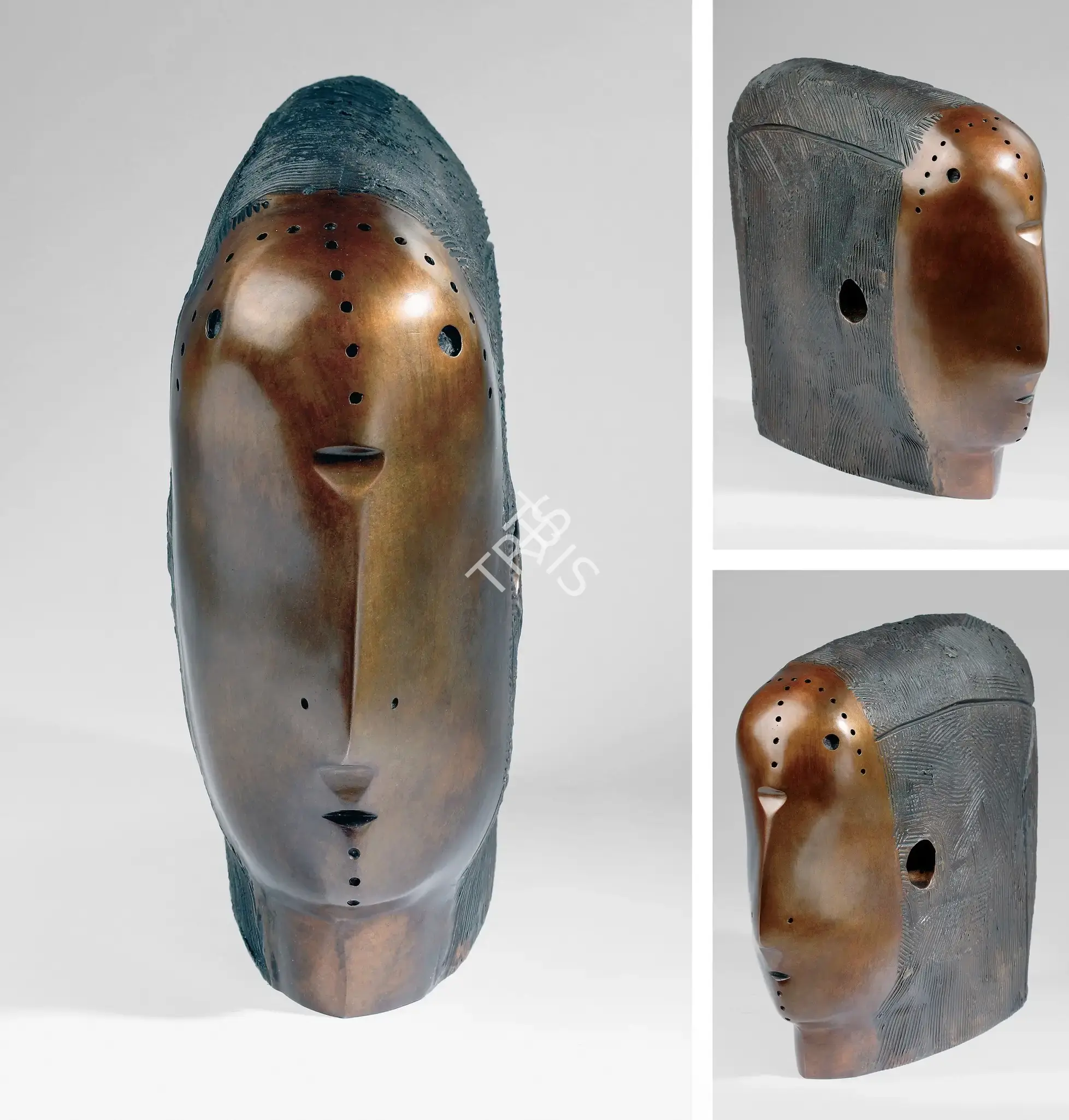 Himmat Shah (Artist), Lady Head With Hole, 2006, Sculpture