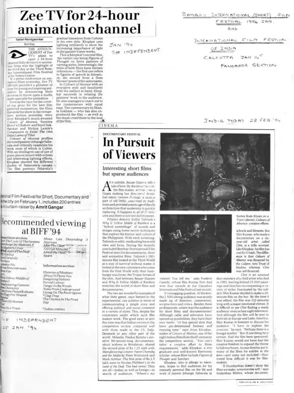 In Pursuit of Viewers, 1994, Newspaper Clipping