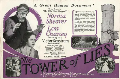 Irving Thalberg (Producer), The Tower of Lies, 1925, Handbill