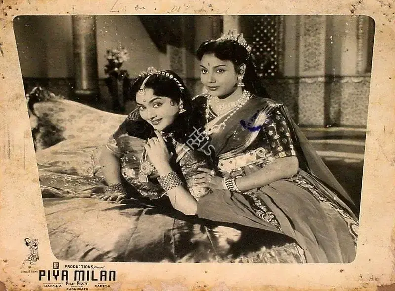 Raghunath (Director), Piya Milan, 1958, Lobby Card