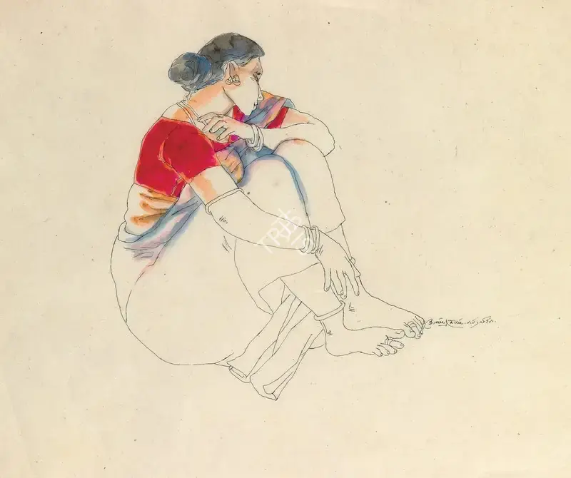 K. Laxma Goud (Artist), Untitled, 1981, Painting