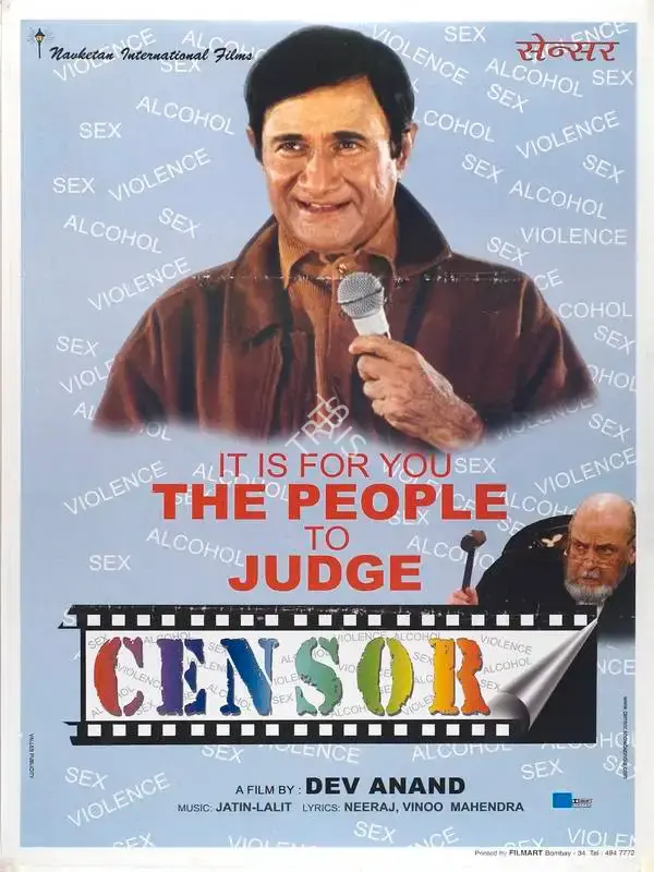 Dev Anand (Producer), Censor, 2001, Full Sheet Poster