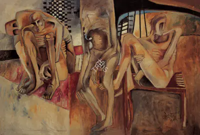 Rameshwar Broota (Artist), What To Do, 1969, Painting