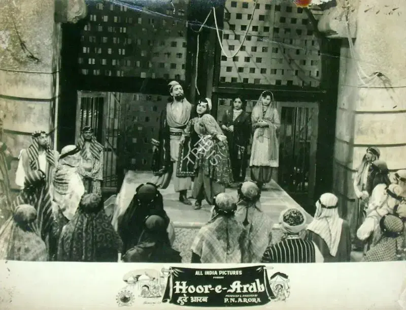 P.N. Arora (Producer), Hoor E Arab, 1955, Lobby Card