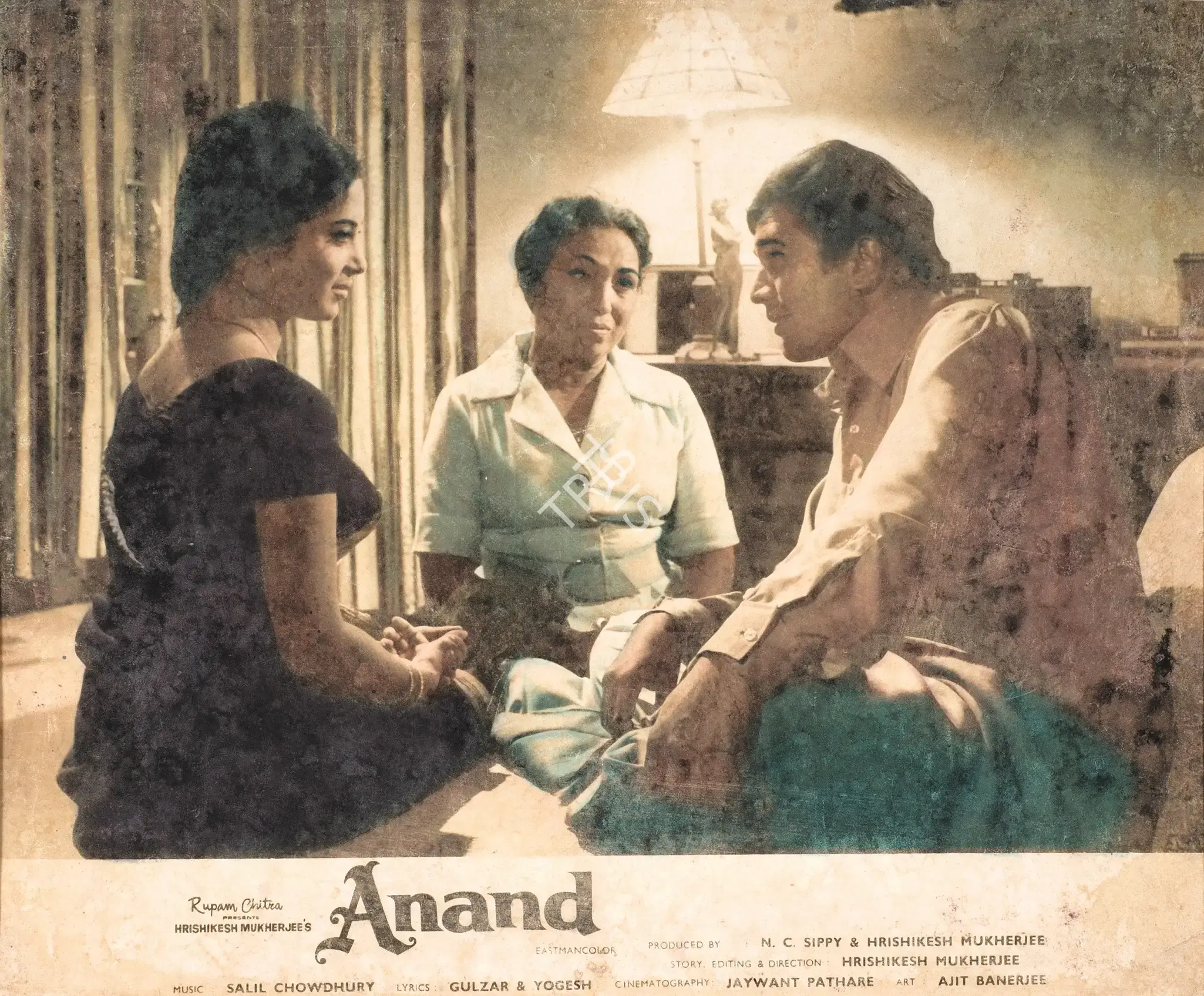 Jaywant Pathare (Cinematographer), Anand, 1970, Lobby Card