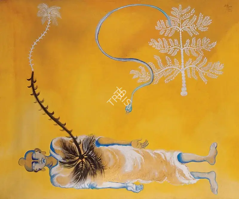 Arpana Caur (Artist), Tree of Suffering Tree of Enlightenment, 1999, Painting