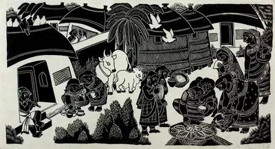 Chittaprosad (Artist), Untitled, Drawing