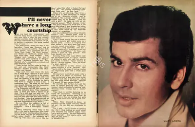 N. Bharathi (Interviewer), I'll never have a long courtship, 1973, Conversation