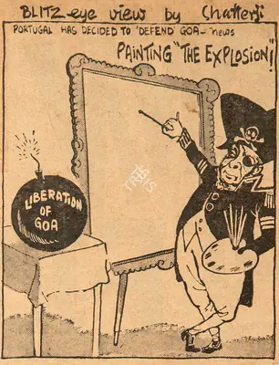 Basu Chatterjee (Cartoonist), Painting the Explosion !, 1961, Cartoons