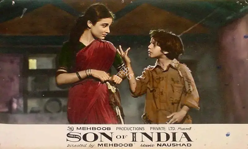 Mehboob (Producer), Son Of India, 1962, Lobby Card