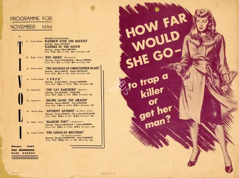 Douglas Sirk (Director), Lured, 1947, Handbill