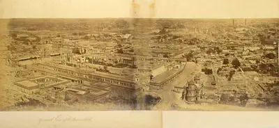 Felice Beato (Photographer), General view of the Hoseinabad, Lucknow, 1858, Antiquarian Photograph