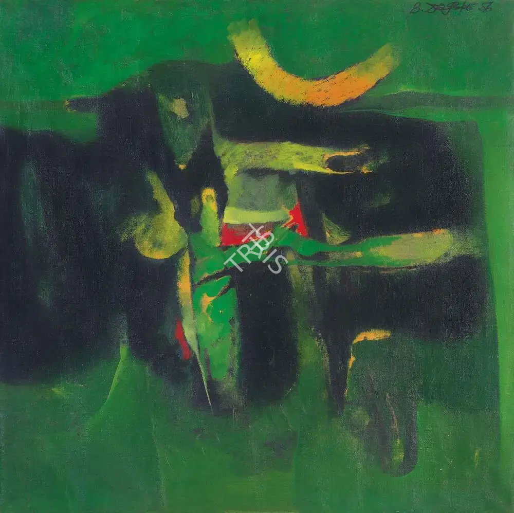 Dasgupta, Bimal (Artist). Untitled, 1956 | Painting, AG.Mum/23.02.24, 2024 · Asta Guru