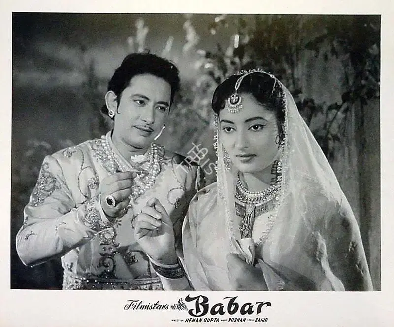 Vasant Beltangdi (Cinematographer), Babar, 1960, Lobby Card