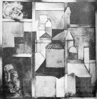 Akbar Padamsee (Artist), Painting in Grey, 1959, Painting