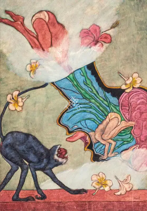 Amit Ambalal (Artist), Bagla Bhagat, 2002, Painting