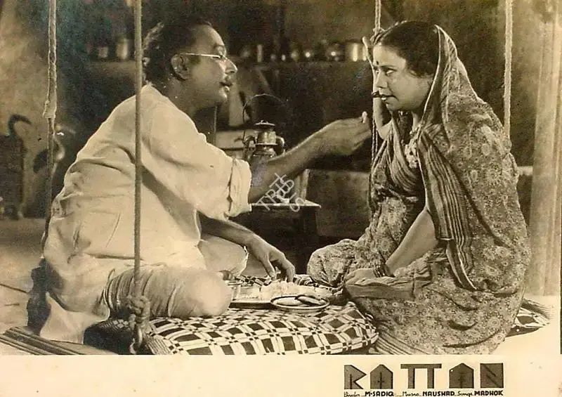 Dwarka Divecha (Cinematographer), Rattan, 1944, Lobby Card