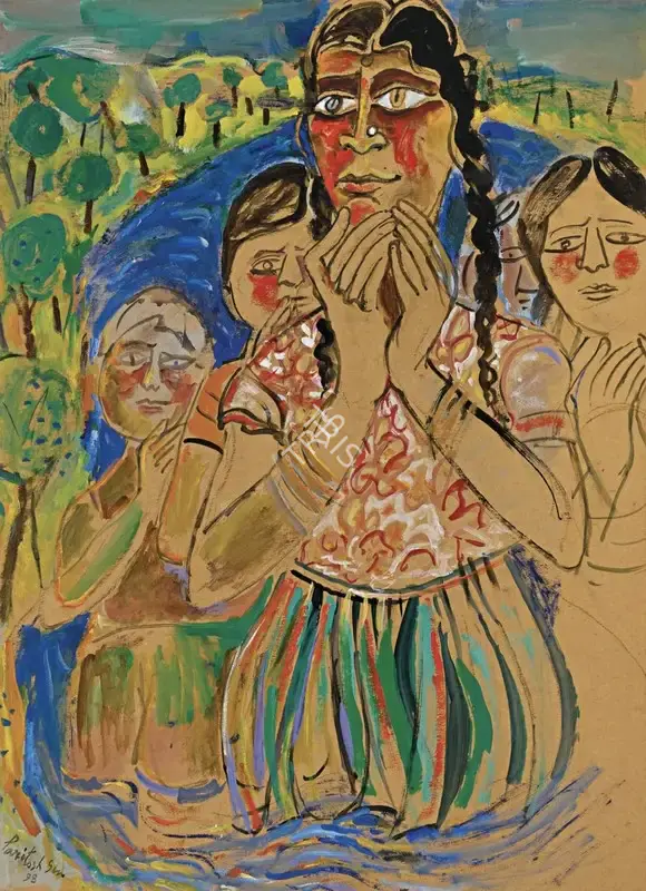 Paritosh Sen (Artist), Untitled, 1998, Painting