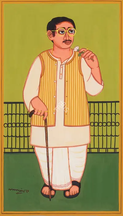 Lalu Prasad Shaw (Artist), Phul Babu - 1, 2020, Painting