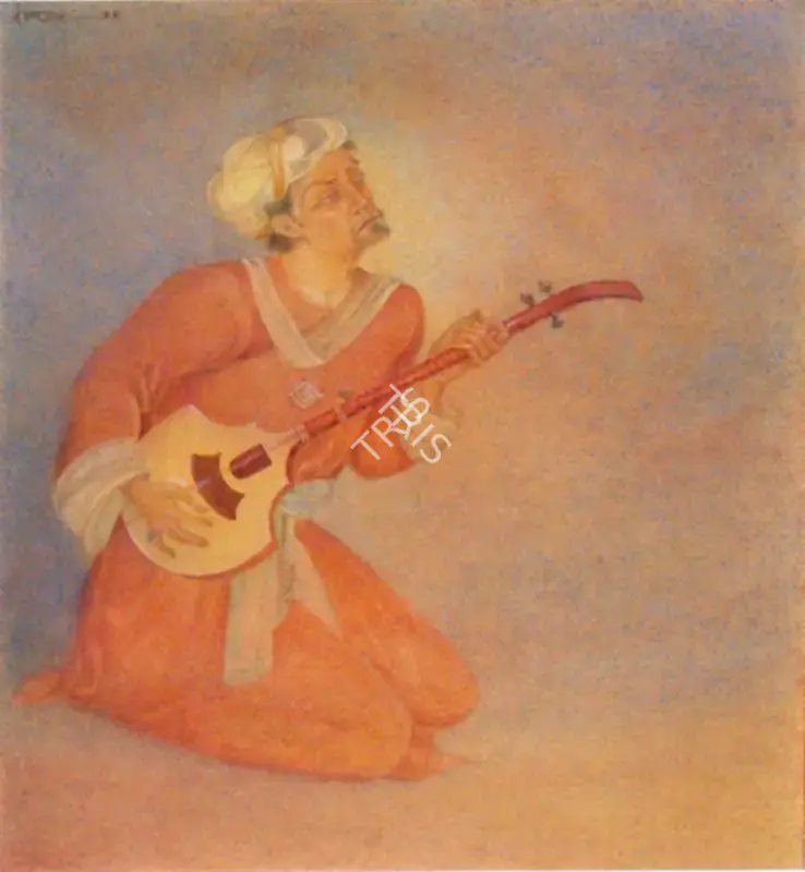 Ishwar Das (Artist), Musician, 1988, Drawing