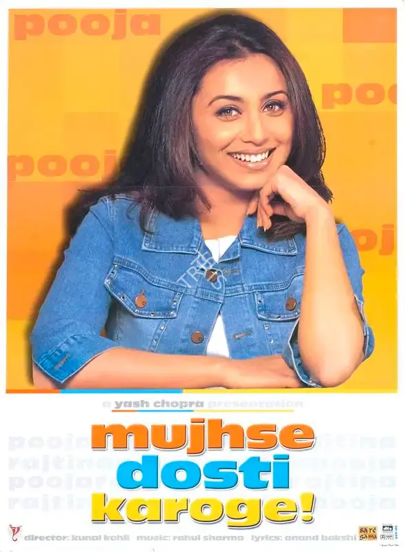 Yash Chopra (Producer), Mujhse Dosti Karoge, 2002, Full Sheet Poster