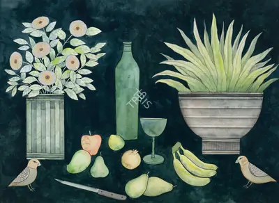 Badri Narayan (Artist), Still Life, 2005, Painting