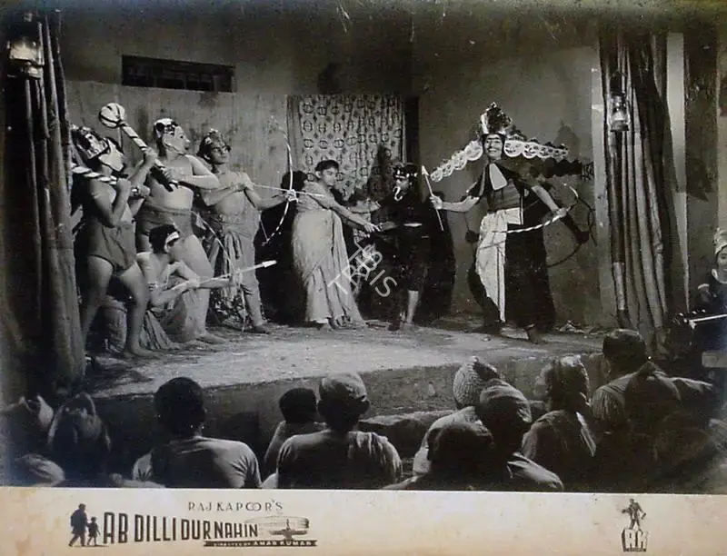 Jaywant Pathare (Cinematographer), Ab Dilli Dur Nahin, 1957, Lobby Card
