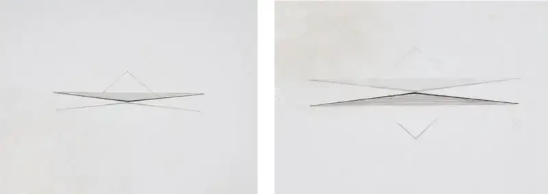 Nasreen Mohamedi (Artist), A Double-sided drawing, Drawing