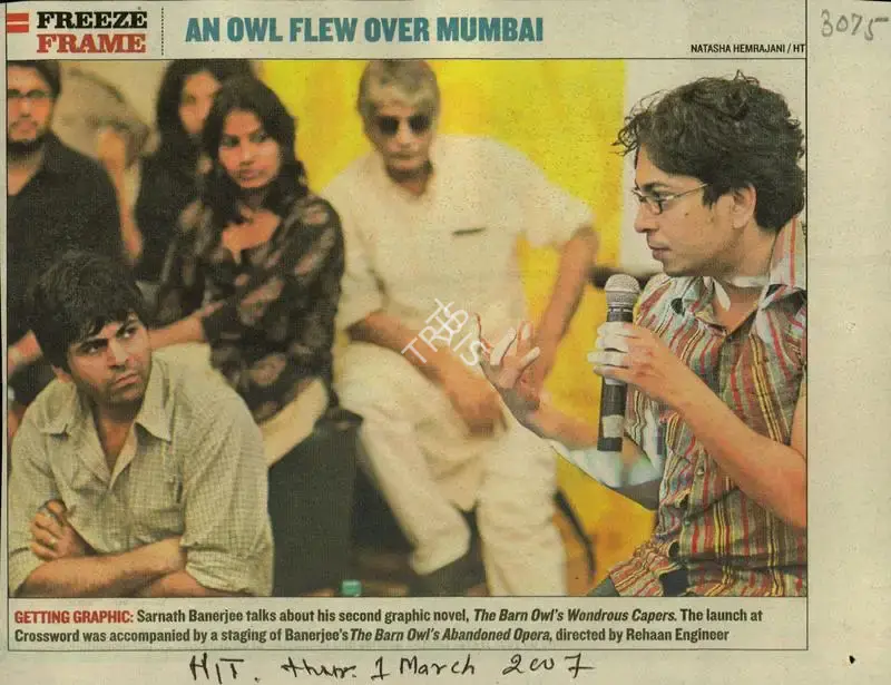Natasha Hemrajani (Photographer), An Owl Flew over Mumbai, 2007, Newspaper Clipping