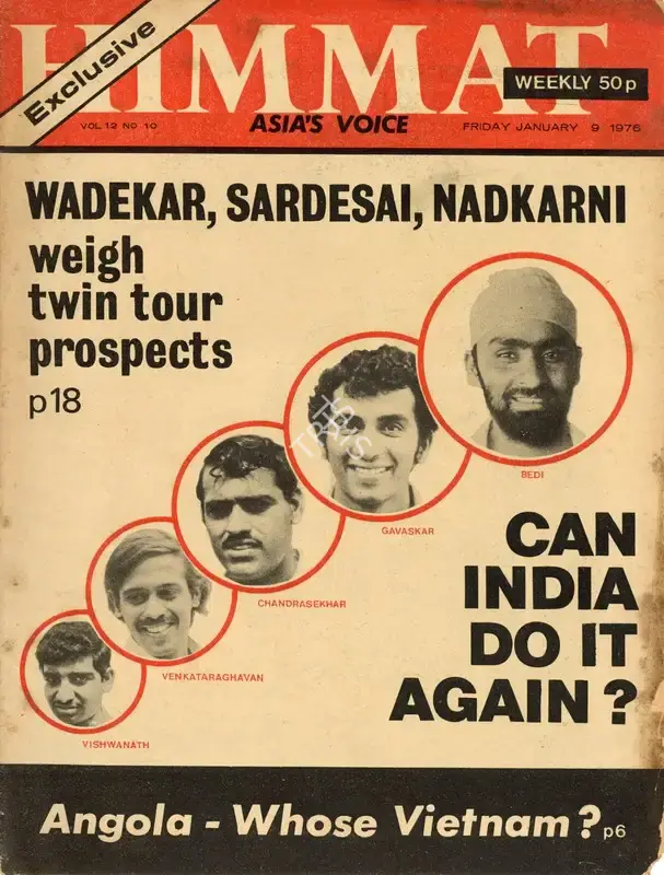 Rajmohan Gandhi (Chief Editor), Himmat, 1976, Magazine