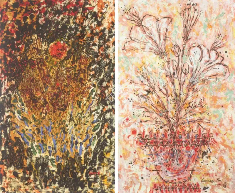 Pai, Laxman (Artist). Untitled, 1958 | Painting, So.Lon/23.05.06, 2006 · Sotheby's