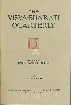 K.R. Kripalani (Editor), Visva-Bharati Quarterly, 1943, Journal