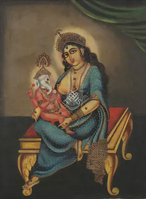 Early Bengal School (Artist), Untitled (Ganesh Janani), 1890, Painting