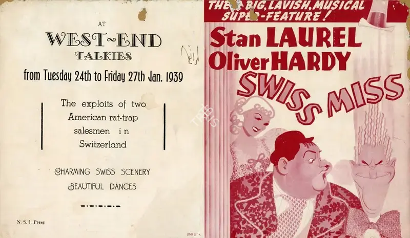 John G. Blystone (Director), Swiss Miss, 1938, Handbill